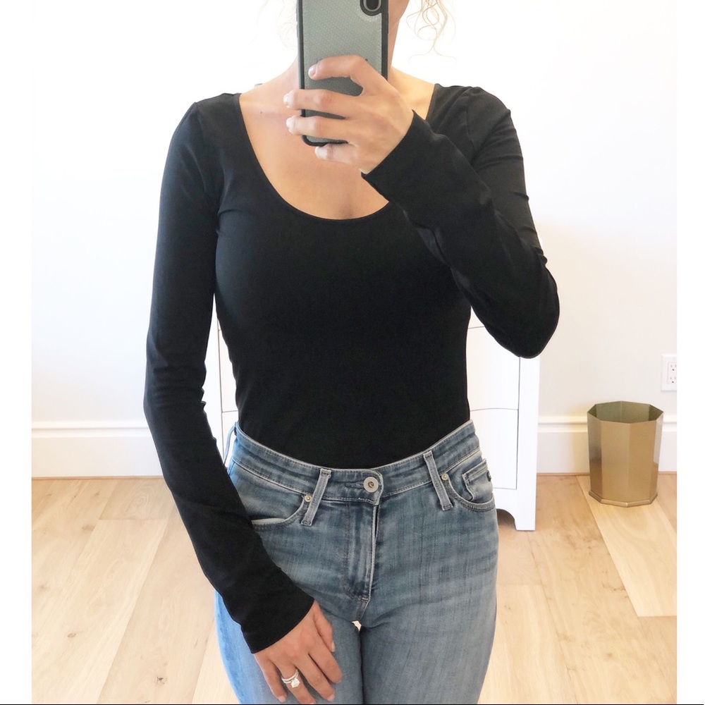 BRENTWOOD Black Long Sleeve Seamless Top - Picture 4 of 5